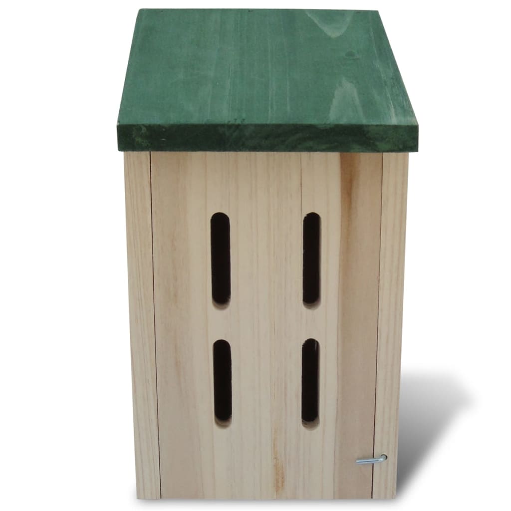 vidaXL Butterfly House | Natural wood | Solid wood | 14x15x22 cm