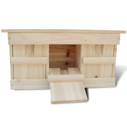 vidaXL Nest Box | Set of 2 | Natural wood | Solid wood | 44x15.5x21.5 cm