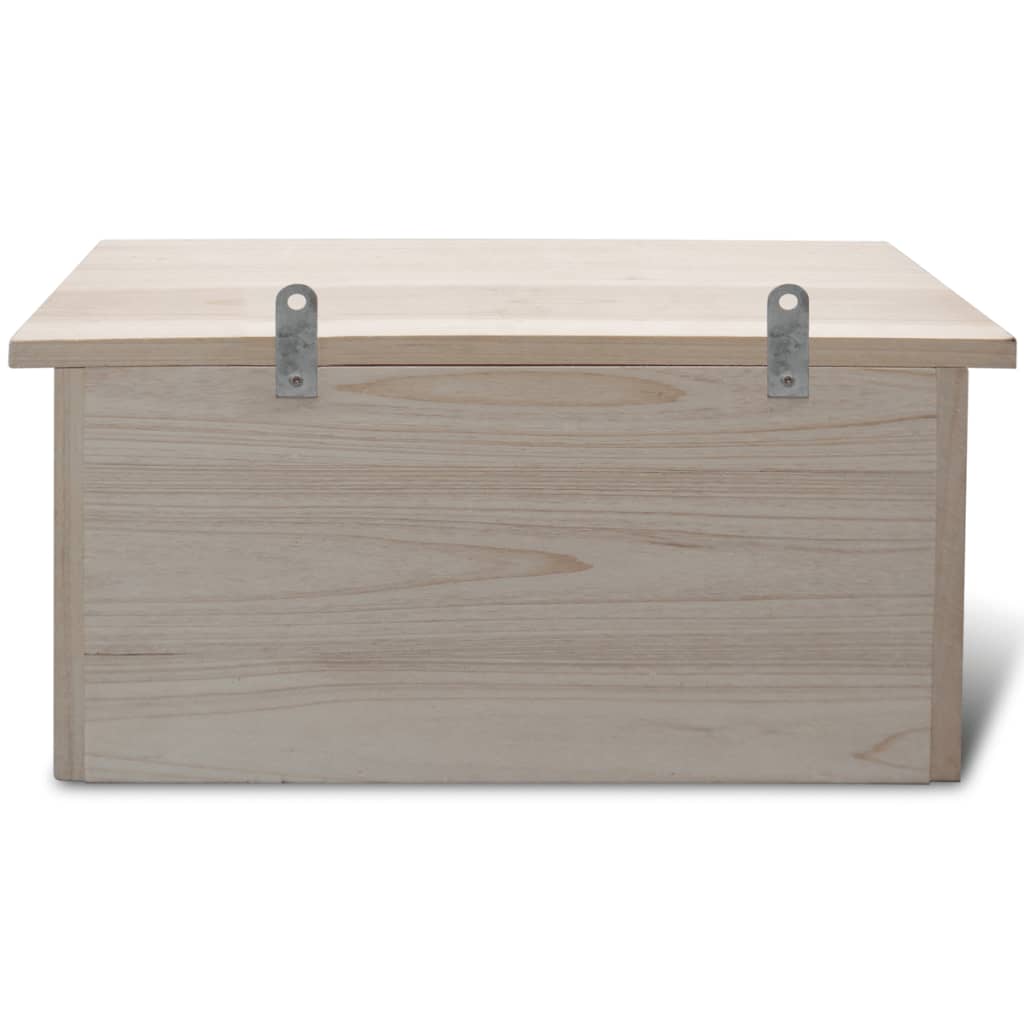vidaXL Nest Box | Set of 2 | Natural wood | Solid wood | 44x15.5x21.5 cm