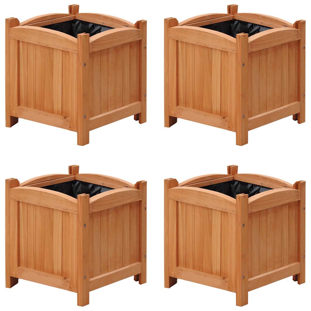 vidaXL Raised Beds 4 pcs 30x30x30 cm (2x41301)
