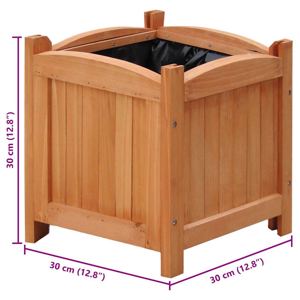 vidaXL Raised Beds 4 pcs 30x30x30 cm (2x41301)