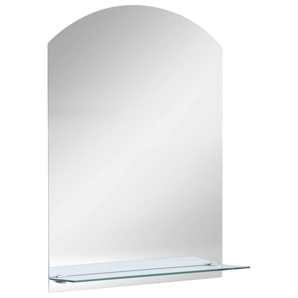 249429 vidaXL Wall Mirror with Shelf 20x40 cm Tempered Glass
