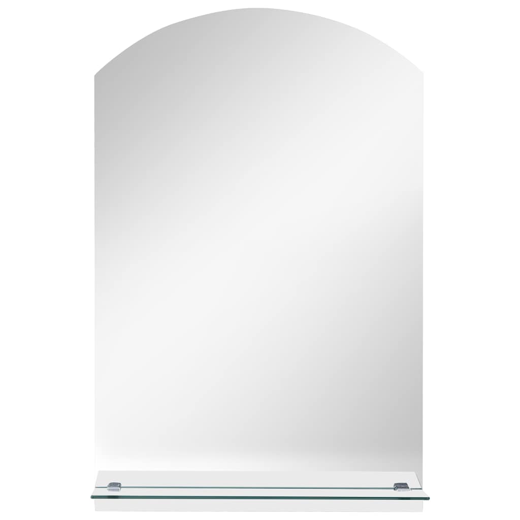 249429 vidaXL Wall Mirror with Shelf 20x40 cm Tempered Glass