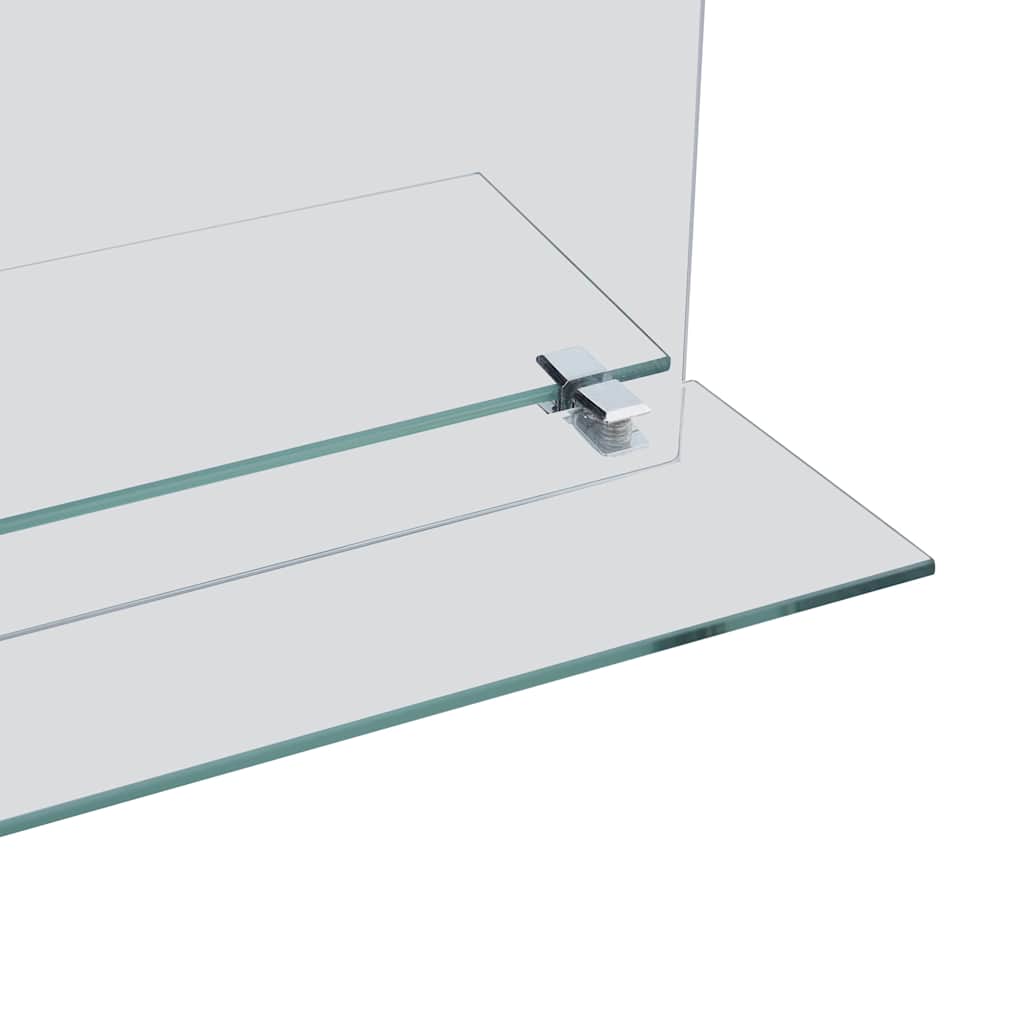 249429 vidaXL Wall Mirror with Shelf 20x40 cm Tempered Glass