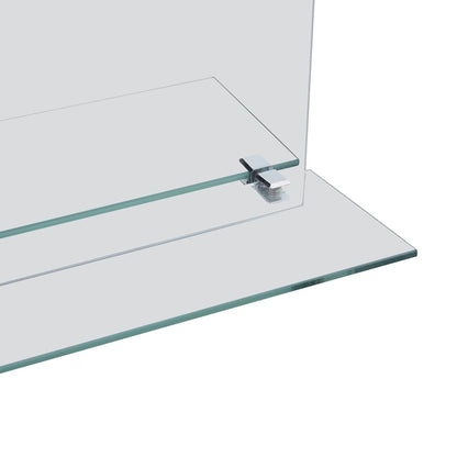 249429 vidaXL Wall Mirror with Shelf 20x40 cm Tempered Glass
