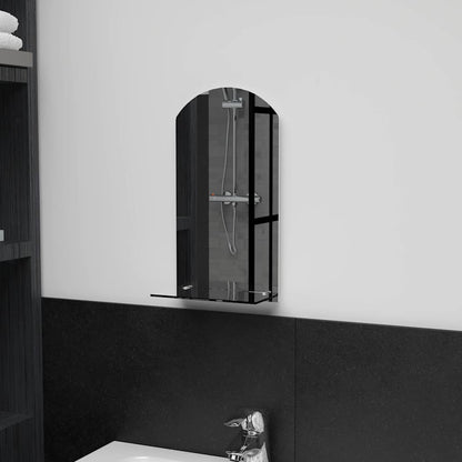 249429 vidaXL Wall Mirror with Shelf 20x40 cm Tempered Glass