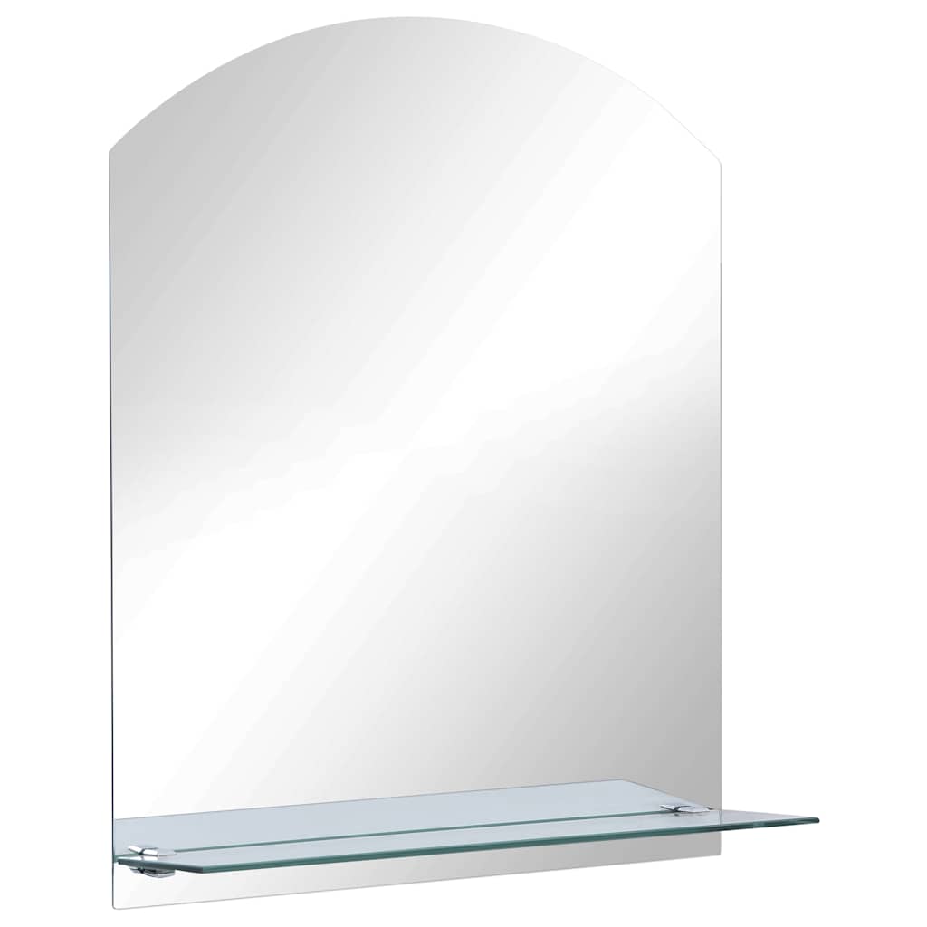 249430 vidaXL Wall Mirror with Shelf 30x50 cm Tempered Glass