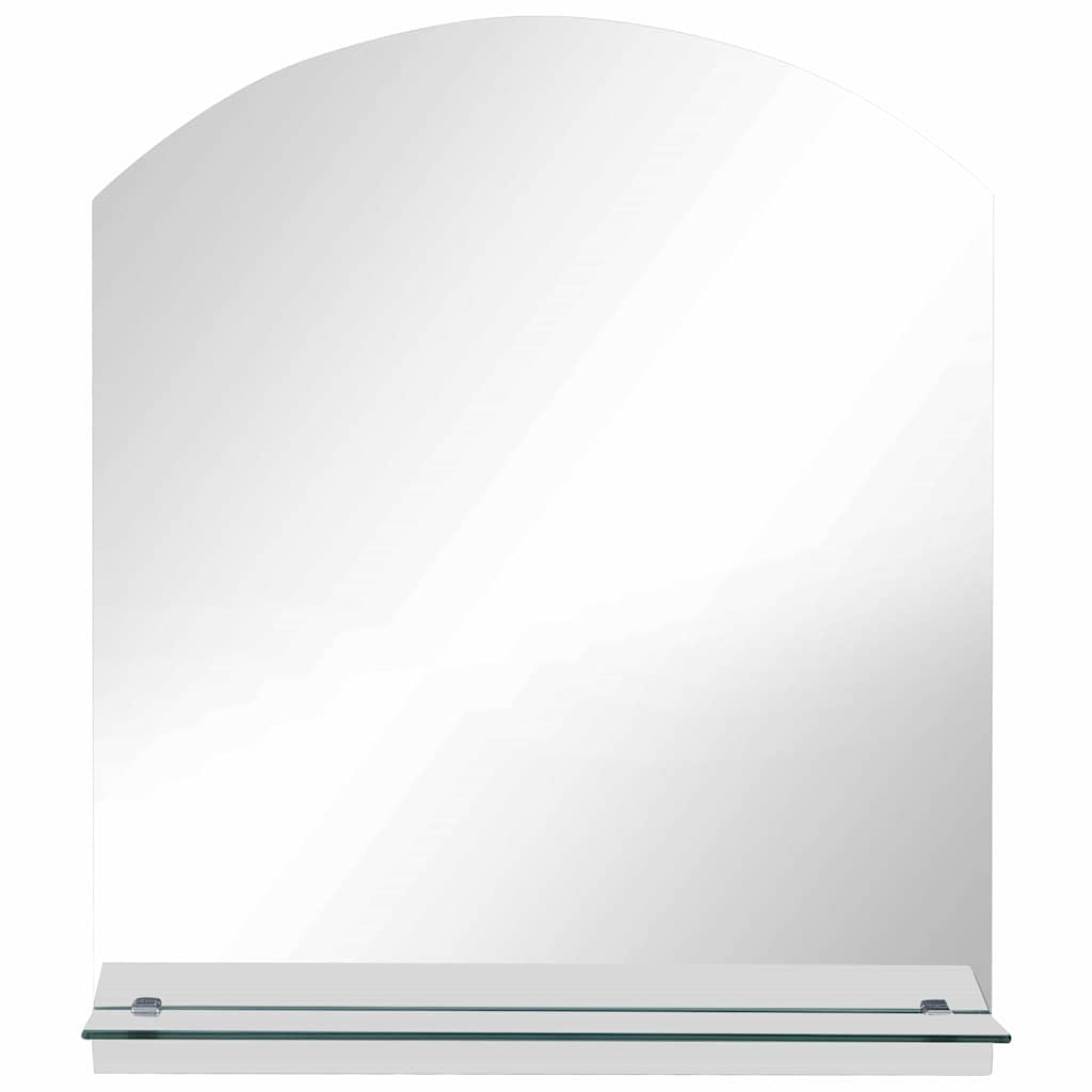 249430 vidaXL Wall Mirror with Shelf 30x50 cm Tempered Glass