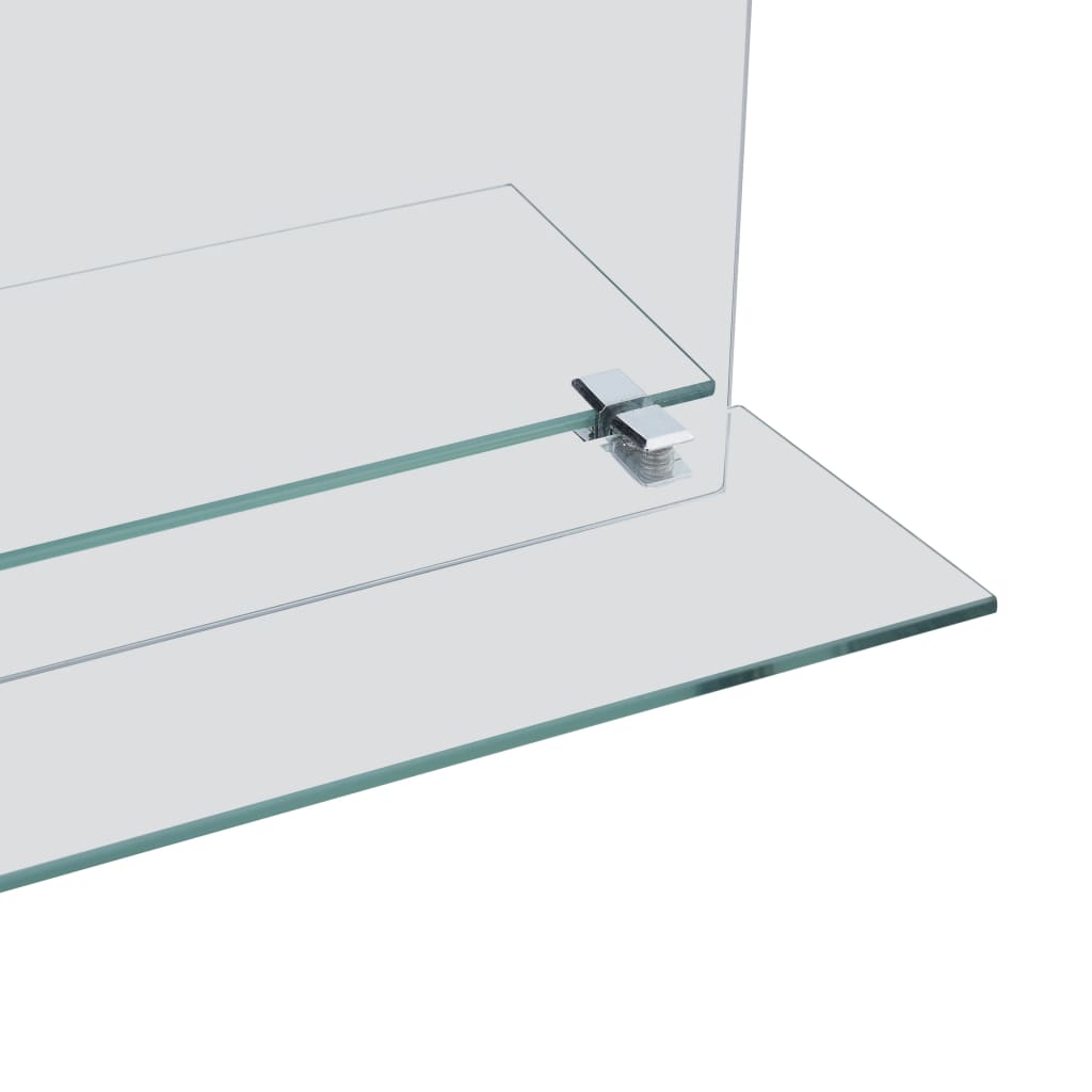 vidaXL Wall Mirror | Transparent | Toughened Glass | 30x50 cm | Minimalistic