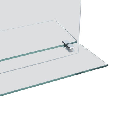 vidaXL Wall Mirror | Transparent | Toughened Glass | 30x50 cm | Minimalistic