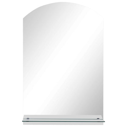 vidaXL Wall Mirror with Shelf 40x60 cm Tempered Glass