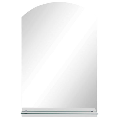 249431 vidaXL Wall Mirror with Shelf 40x60 cm Tempered Glass