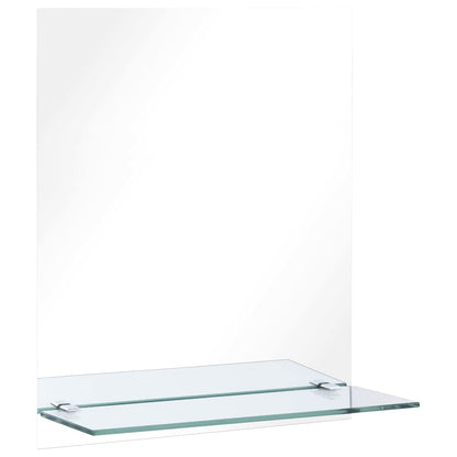 249433 vidaXL Wall Mirror with Shelf 20x40 cm Tempered Glass