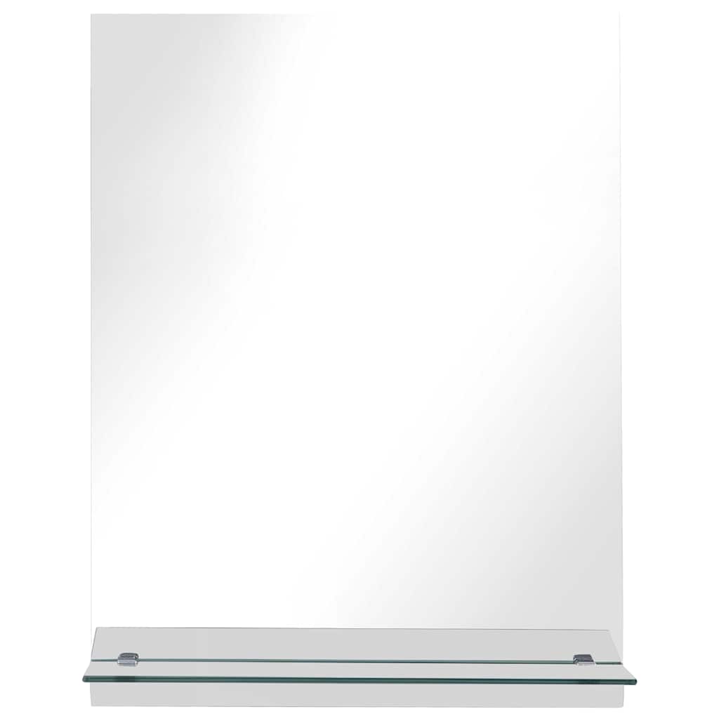 249433 vidaXL Wall Mirror with Shelf 20x40 cm Tempered Glass