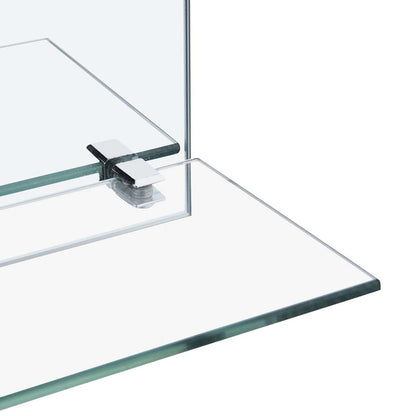 249433 vidaXL Wall Mirror with Shelf 20x40 cm Tempered Glass