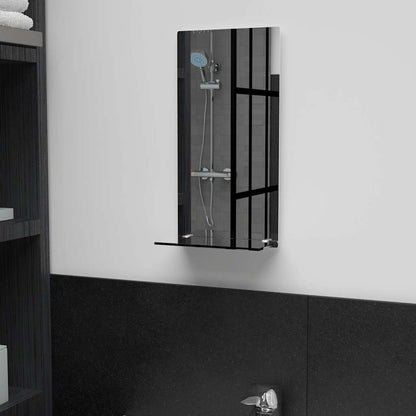 249433 vidaXL Wall Mirror with Shelf 20x40 cm Tempered Glass