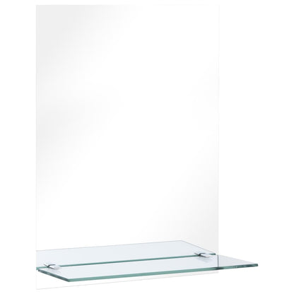 vidaXL Wall Mirror | Transparent | Tempered Glass | 30x50 cm | Wall Mirror