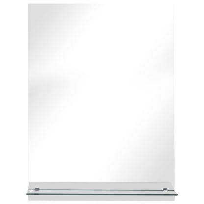 vidaXL Wall Mirror | Transparent | Tempered Glass | 30x50 cm | Wall Mirror