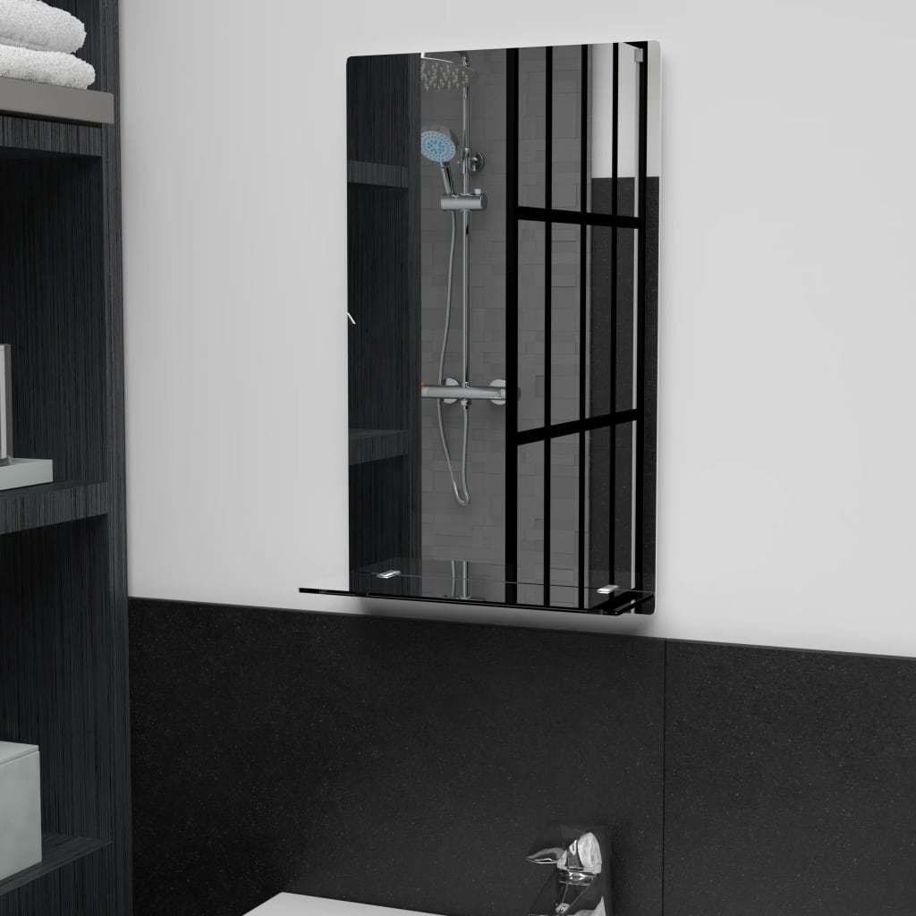 vidaXL Wall Mirror | Transparent | Tempered Glass | 30x50 cm | Wall Mirror