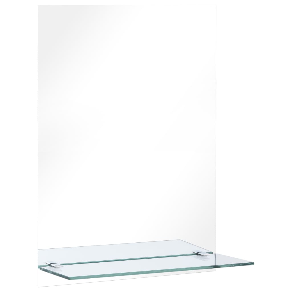 vidaXL Wall Mirror | Transparent | Tempered Glass | 40x60 cm | Wall mounting