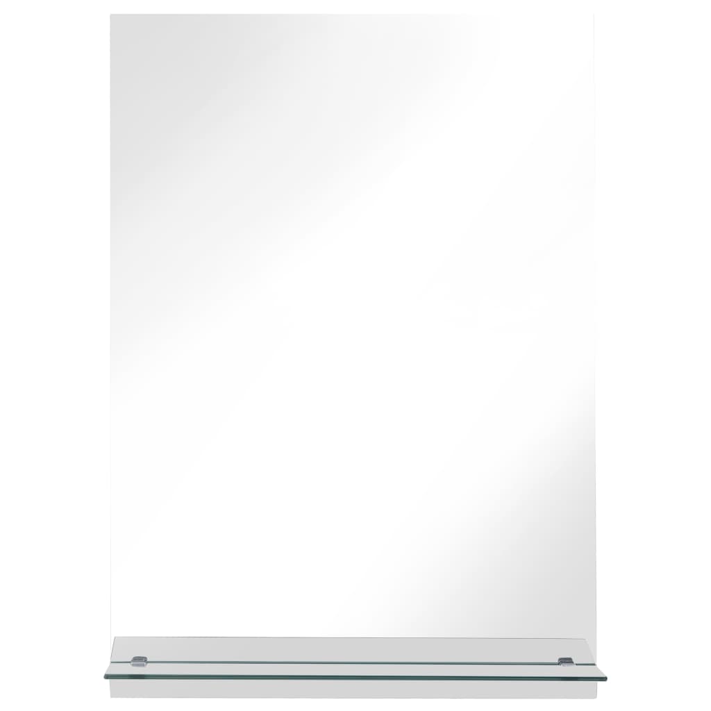 vidaXL Wall Mirror | Transparent | Tempered Glass | 40x60 cm | Wall mounting