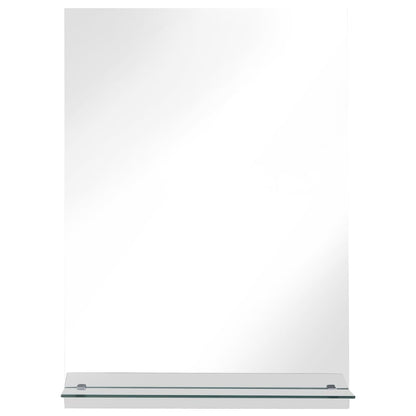 vidaXL Wall Mirror | Transparent | Tempered Glass | 40x60 cm | Wall mounting