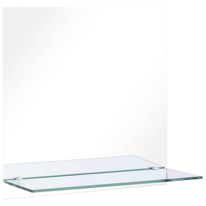 vidaXL Wall Mirror | Transparent | Tempered Glass | 60x60 cm | Decorative Inlays