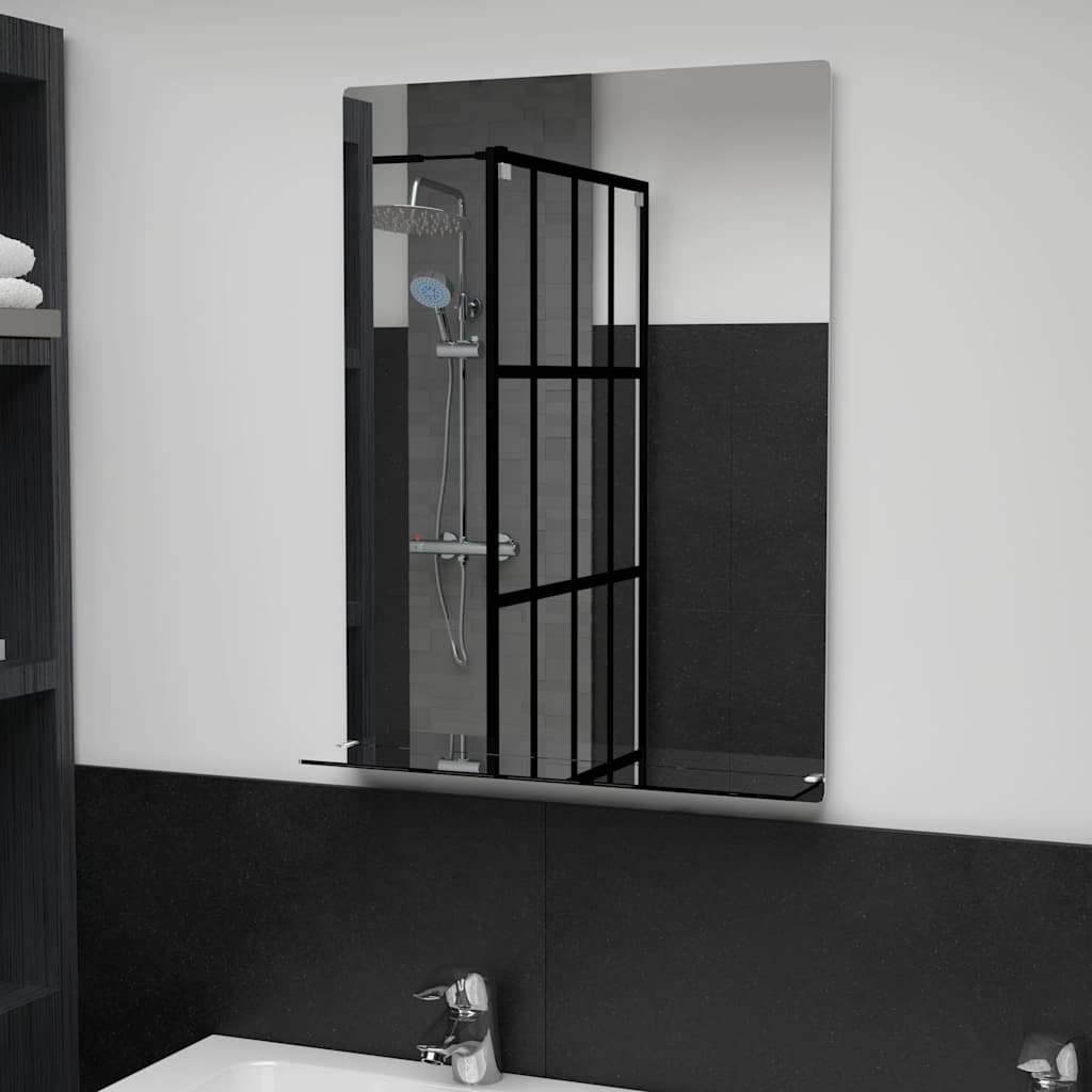 vidaXL Wall Mirror | Clear | Toughened Glass | 50 x 70 cm | Wall Mirror