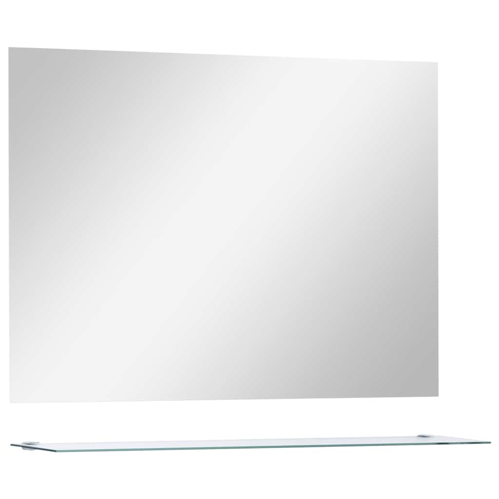vidaXL Wall Mirror | See-Through | Tempered glass | 80x60 cm | Simple