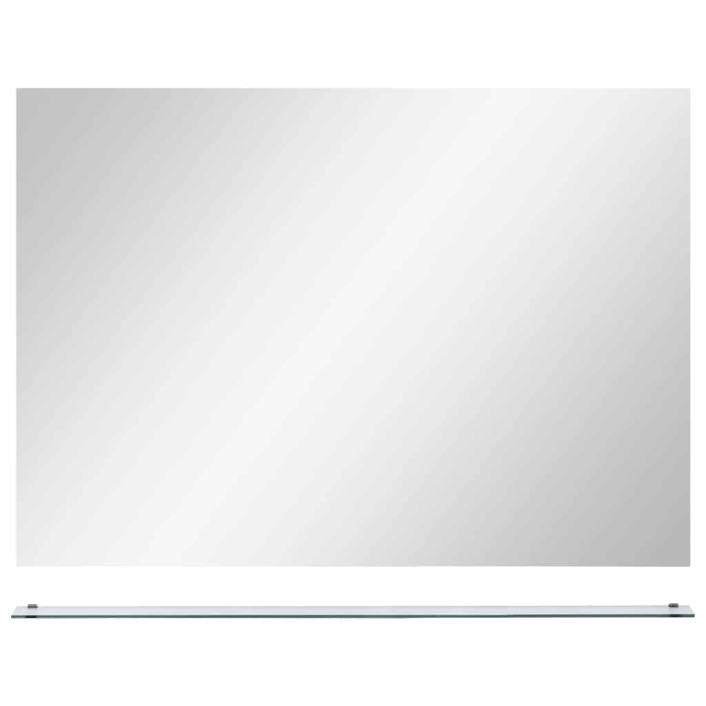 vidaXL Wall Mirror | See-Through | Tempered glass | 80x60 cm | Simple