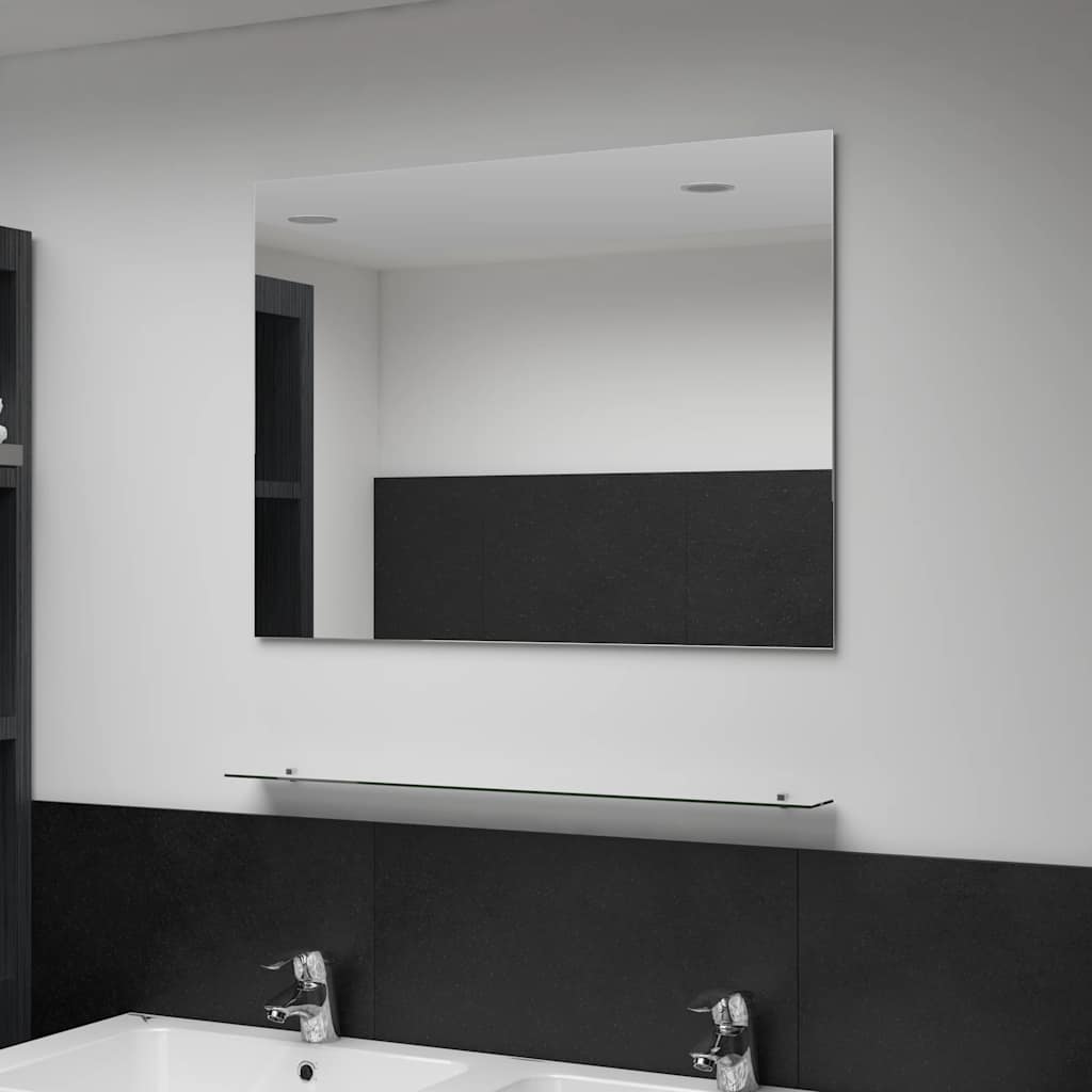 vidaXL Wall Mirror | See-Through | Tempered glass | 80x60 cm | Simple