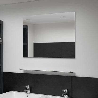 vidaXL Wall Mirror | See-Through | Tempered glass | 80x60 cm | Simple