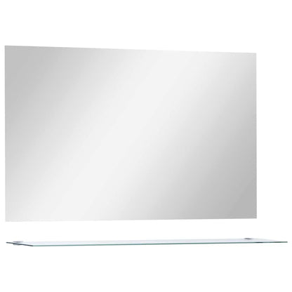 vidaXL Wall Mirror | Transparent | Tempered Glass | 100x60 cm