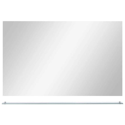 vidaXL Wall Mirror | Transparent | Tempered Glass | 100x60 cm