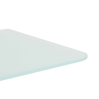 vidaXL Wall-mounted Urinal Privacy Screen 90x40 cm Tempered Glass