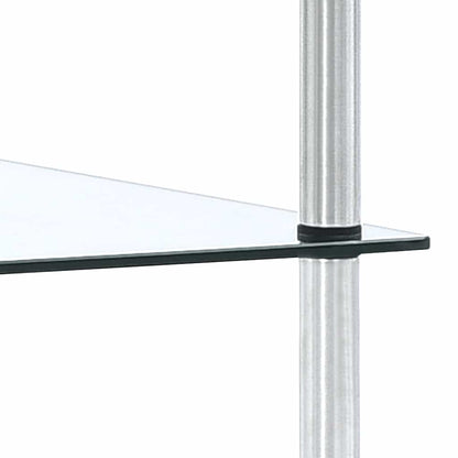 vidaXL 4-Tier Shelf Transparent 40x40x100 cm Tempered Glass