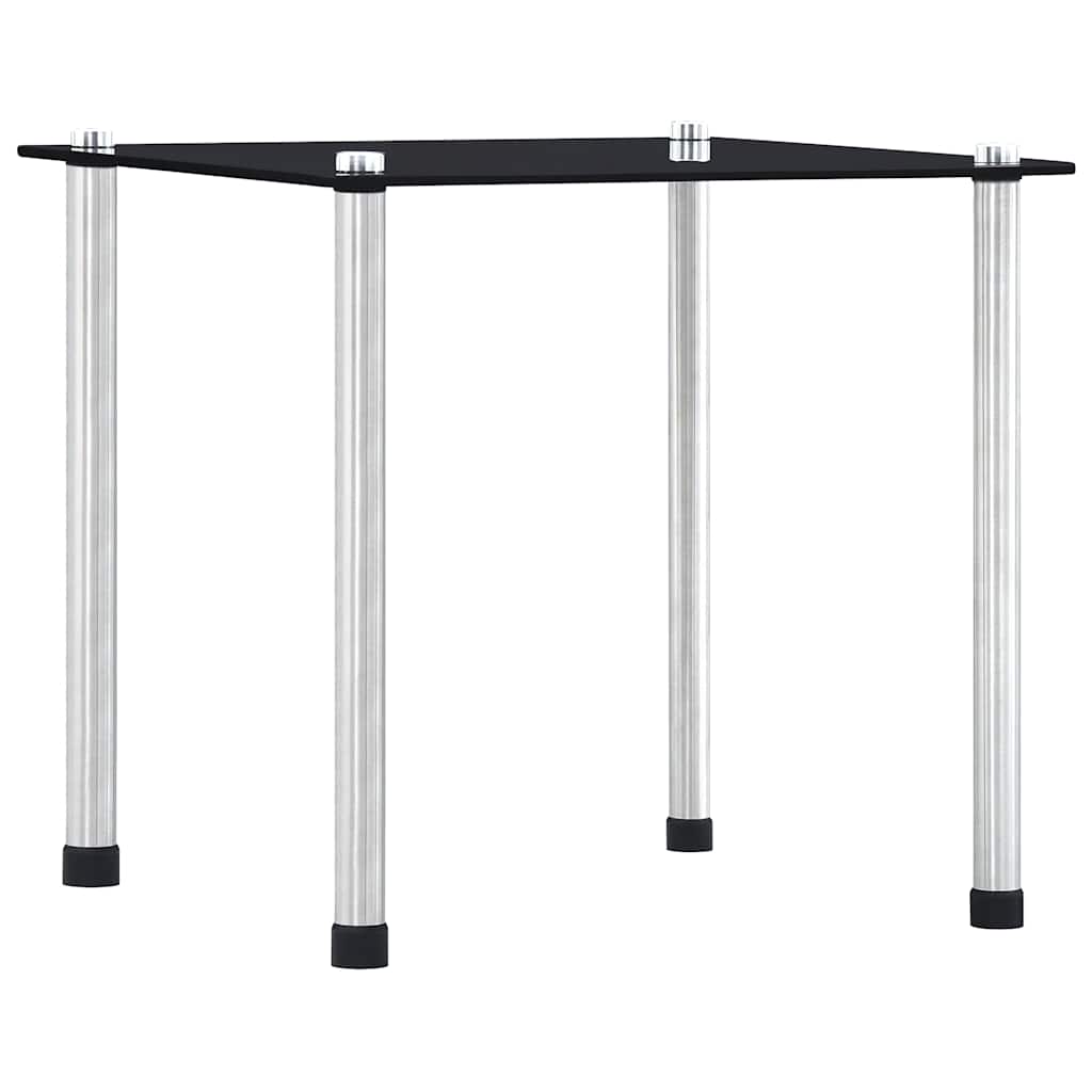 vidaXL Nesting Tables 3 pcs Black Tempered Glass