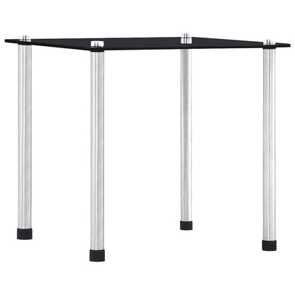 vidaXL Nesting Tables 3 pcs Black Tempered Glass