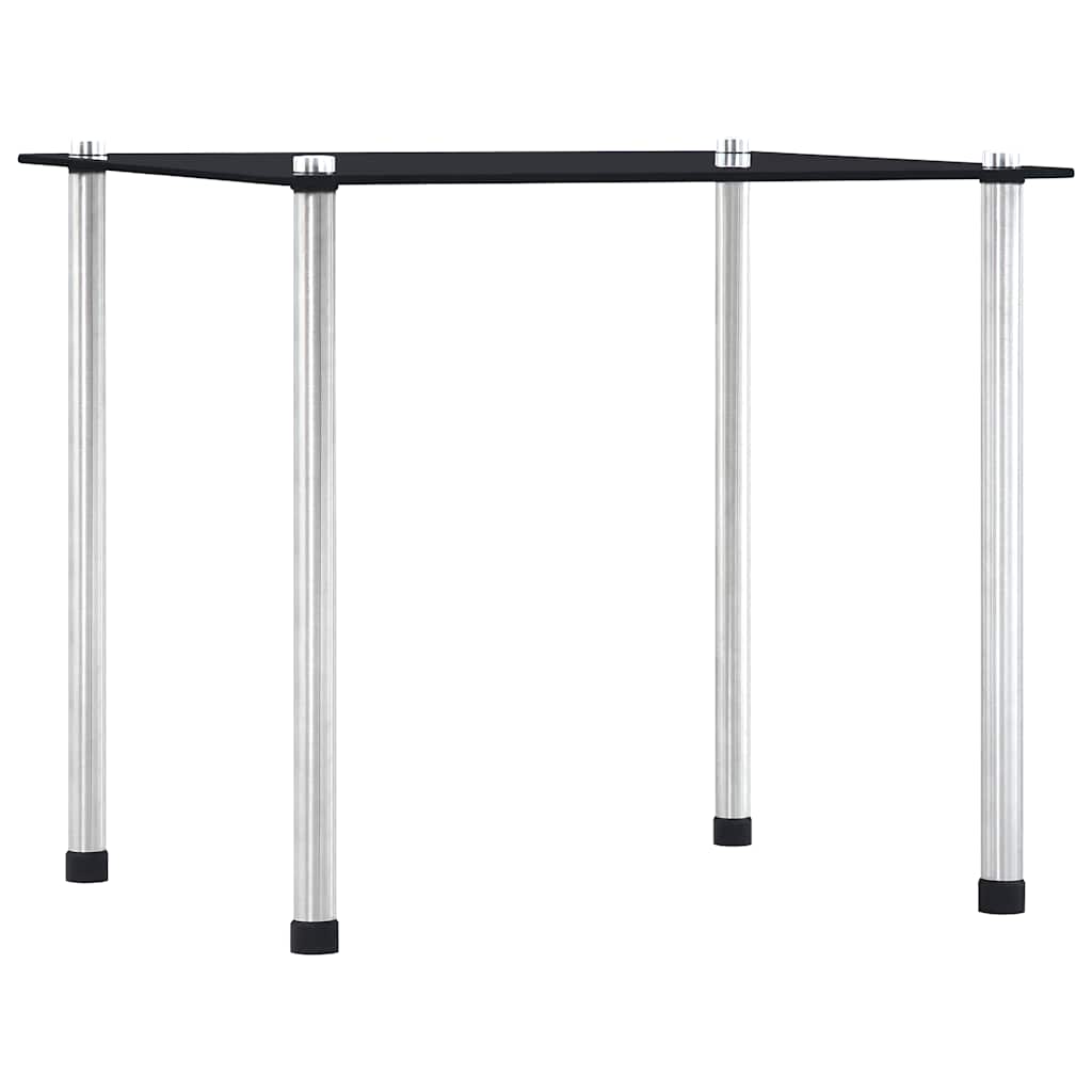 vidaXL Nesting Tables 3 pcs Black Tempered Glass