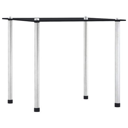 vidaXL Nesting Tables 3 pcs Black Tempered Glass