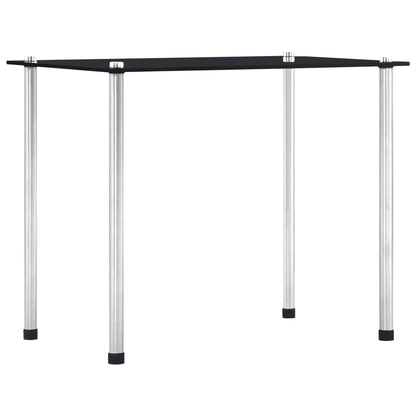 vidaXL Nesting Table | Set of 3 | Black | Tempered glass and aluminium | 3 sizes