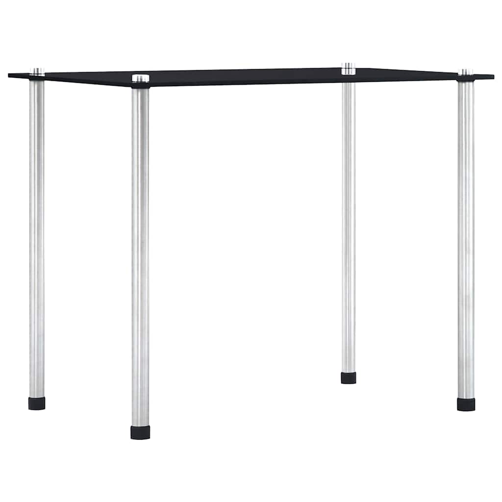 vidaXL Nesting Tables 3 pcs Black Tempered Glass
