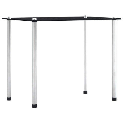 vidaXL Nesting Tables 3 pcs Black Tempered Glass
