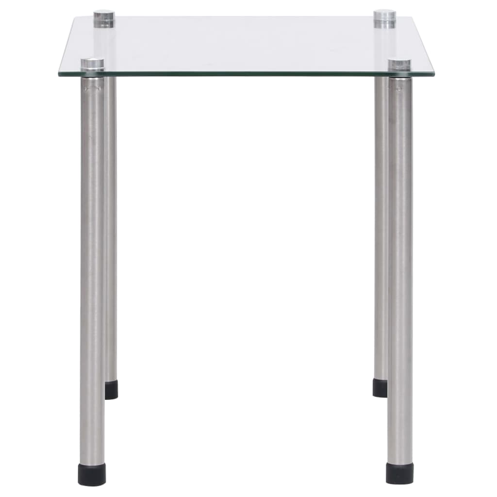 vidaXL Nesting Tables 3 pcs Transparent Tempered Glass