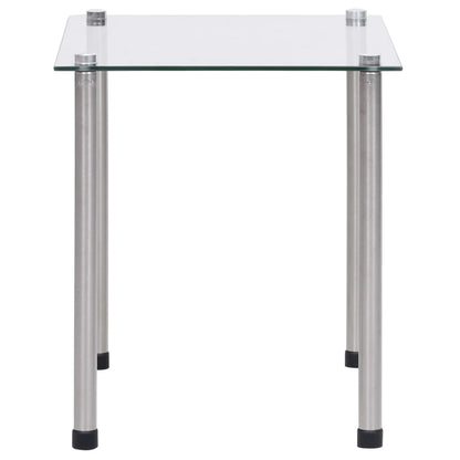 vidaXL Nesting Tables 3 pcs Transparent Tempered Glass