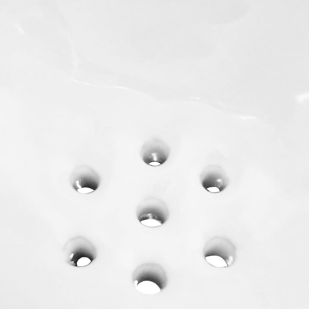 vidaXL Wall Hung Urinal with Flush Valve Ceramic White