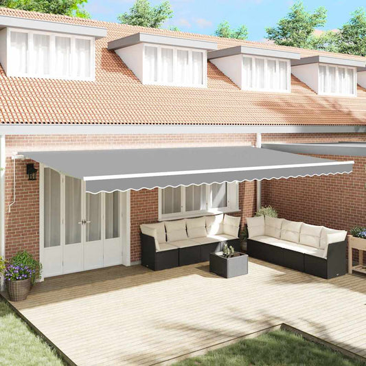 vidaXL Awning Frame White 600 x 300 cm Aluminium