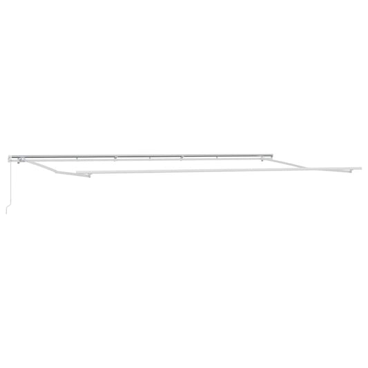 vidaXL Awning Frame White 600 x 300 cm Aluminium
