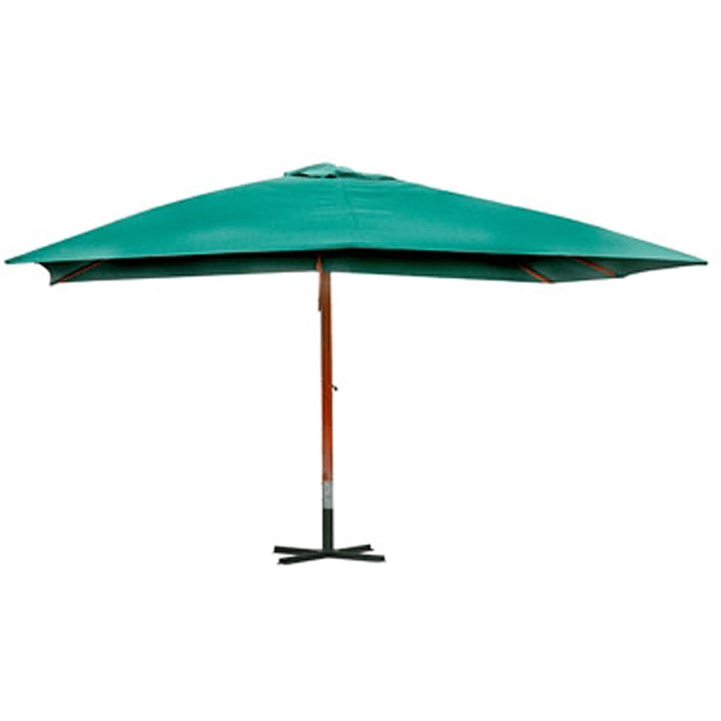 vidaXL Floating Garden Parasol | Green | Polyester | Large | Height-Adjustable