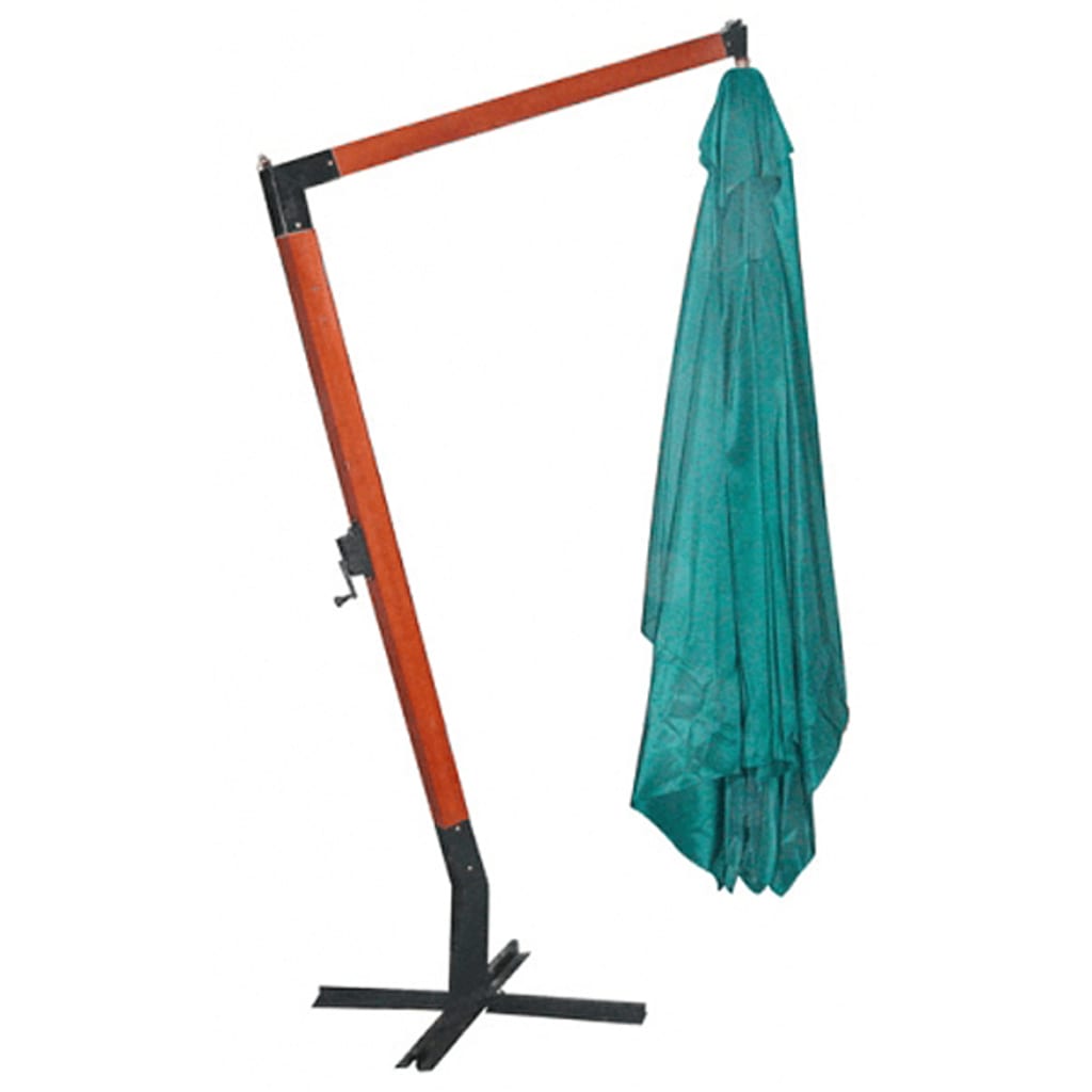vidaXL Floating Garden Parasol | Green | Polyester | Large | Height-Adjustable